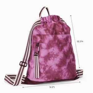 NIB Thirty One Mulberry Tie Dye Essential Cinch Backpack